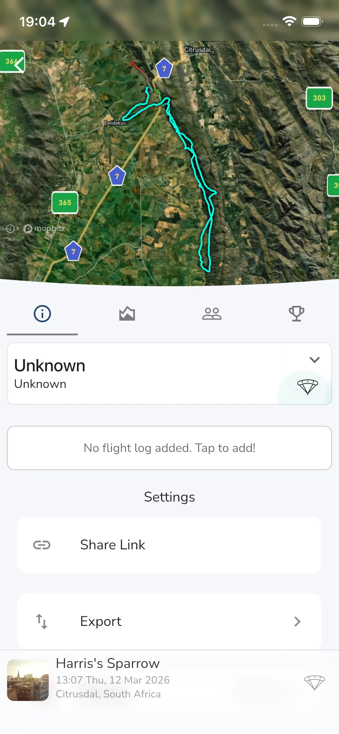 Recording settings actions
