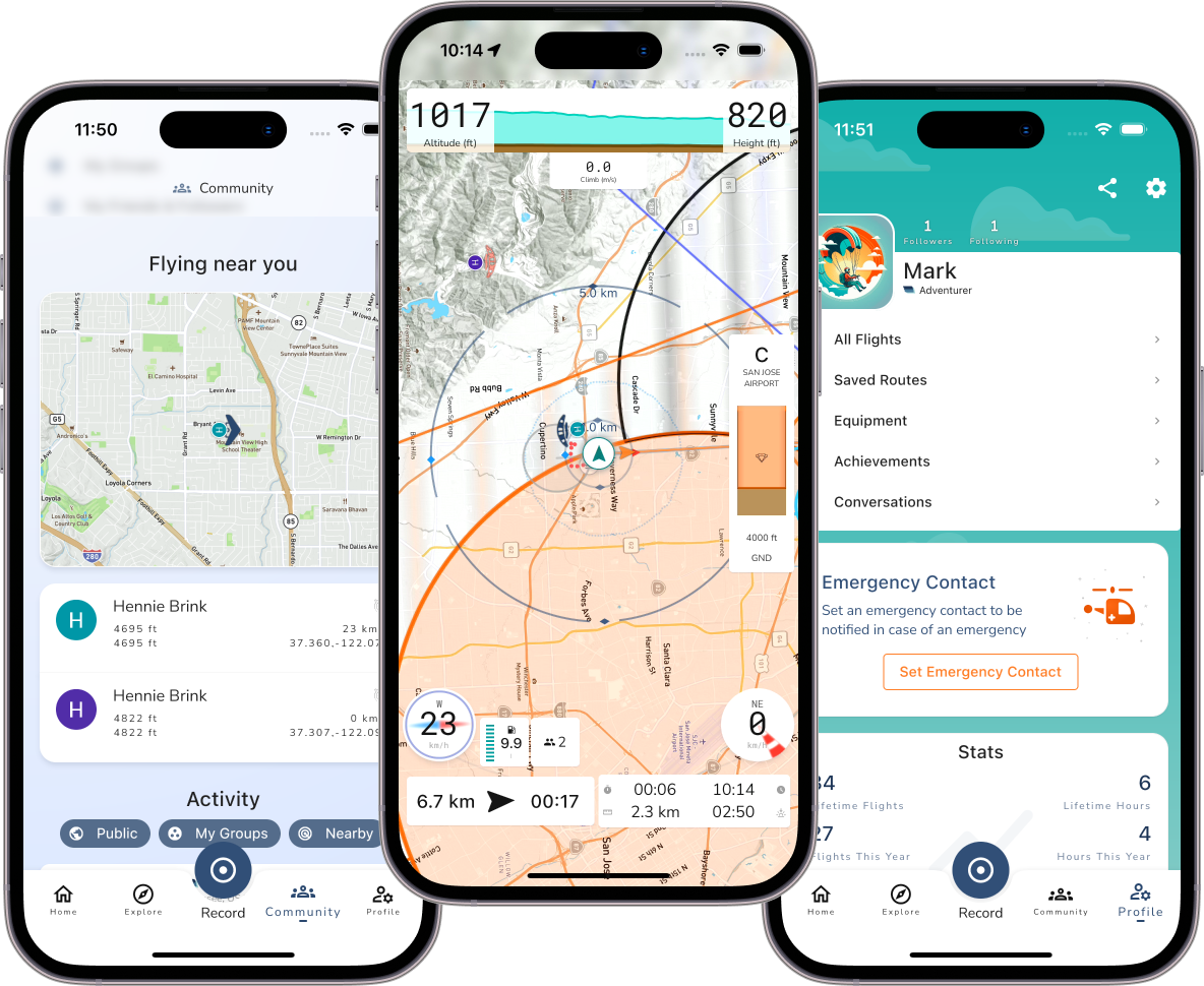 Paragliding App with Flight Recorder, Live Tracking, and Weather | Gaggle