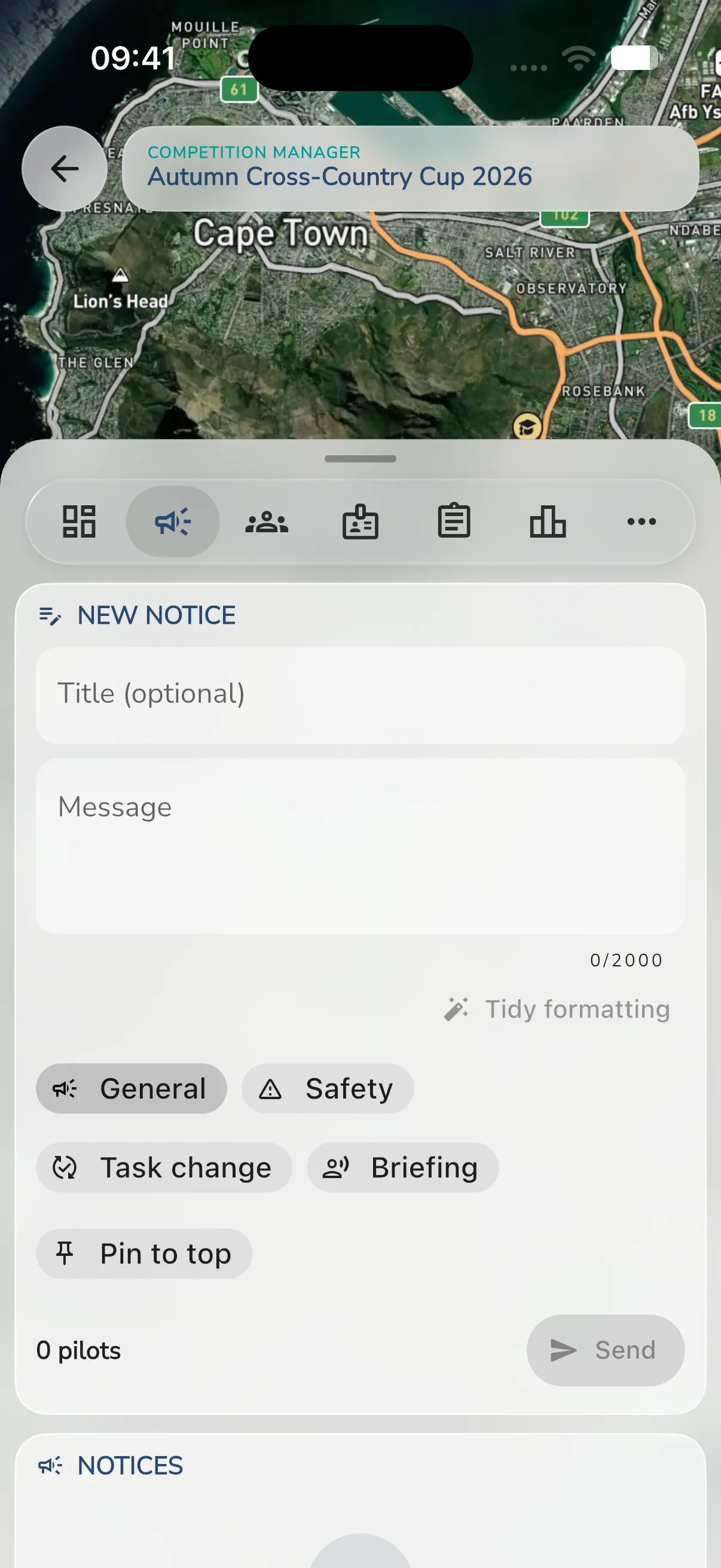 New notice