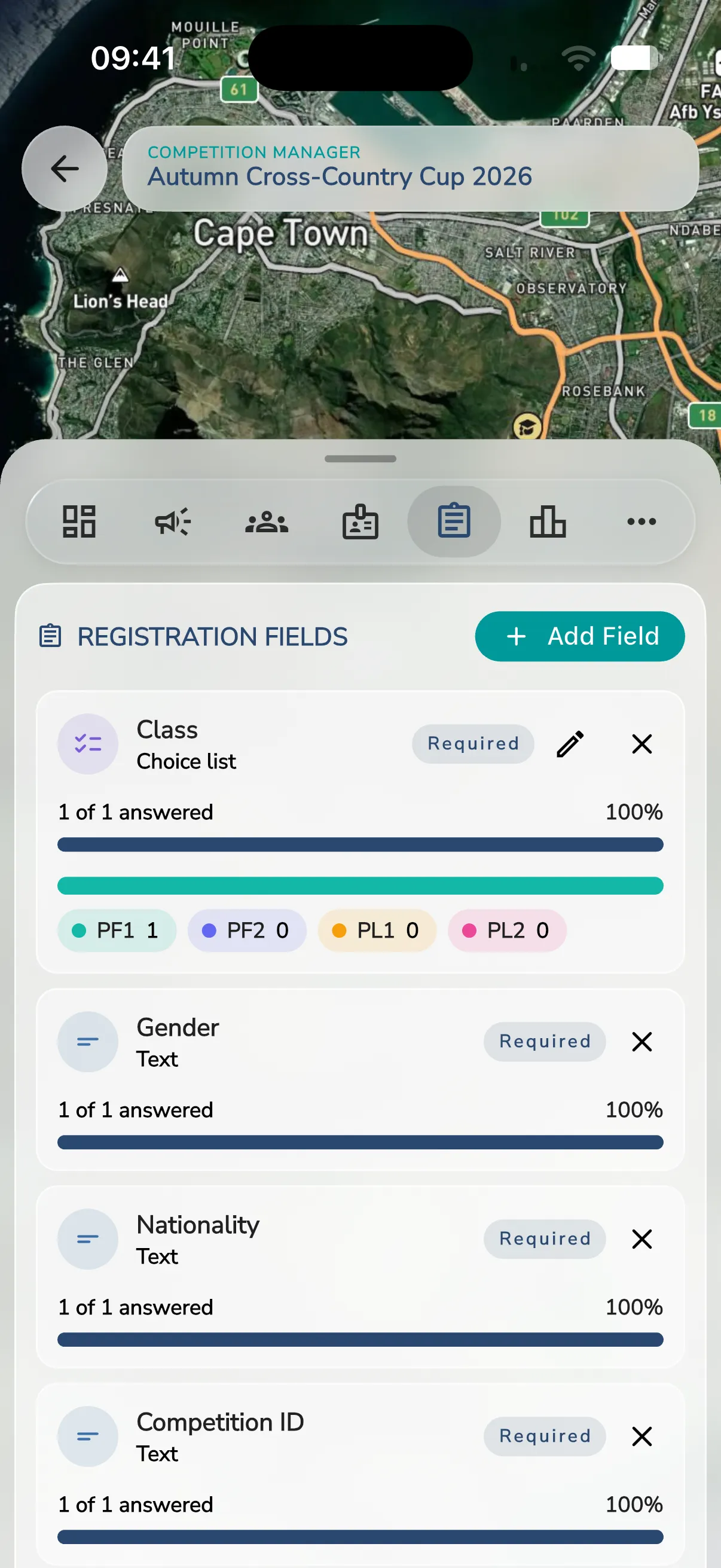 Registration Fields